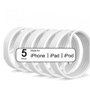 5PCS 快速充电 USB 充电器电缆适用于 iPhone 13 12 11 Pro Max Xs X 8 7 6 6s Plus SE USB C 电缆 iPad Pro PD 电缆线